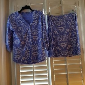 2 piece skirt and top